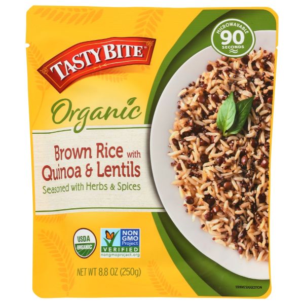 TASTY BITE: Rice Brwn Quinoa & Lentil, 8.8 oz