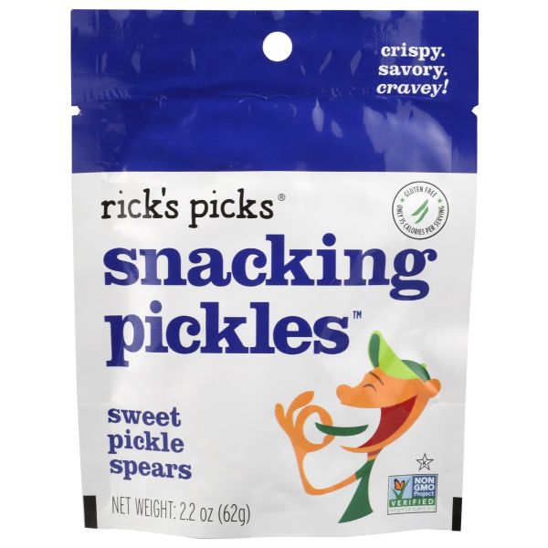 RICKS PICKS: Sweet Pickle Spears Snacking Pickles, 2.2 oz