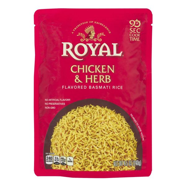 ROYAL: Chicken And Herb Flavored Basmati Rice, 240 gm