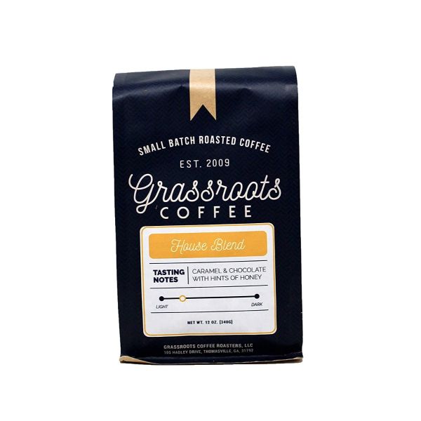 GRASSROOTS COFFEE ROASTER: Coffee House Blend, 12 OZ