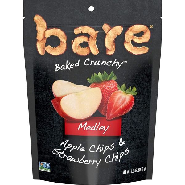 BARE FRUIT: Medley Apple & Strawberry Chips, 1.6 oz