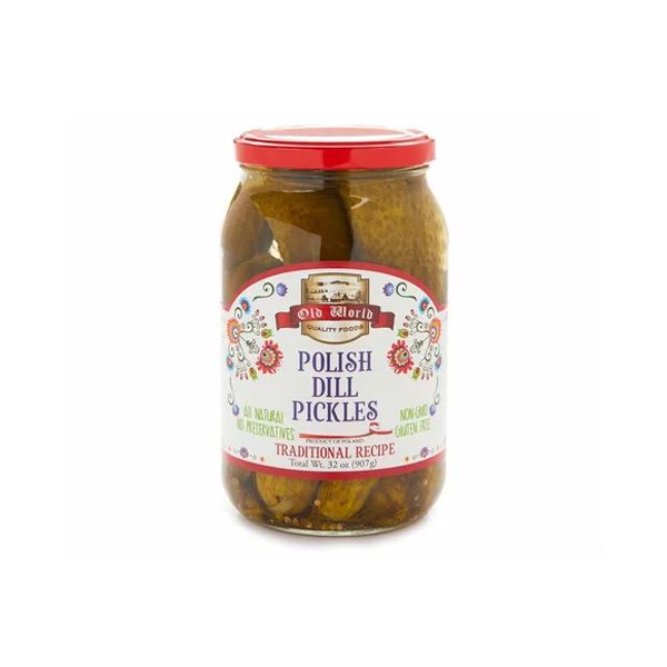 OLD WORLD QUALITY FOODS: Polish Dill Pickles, 32 oz