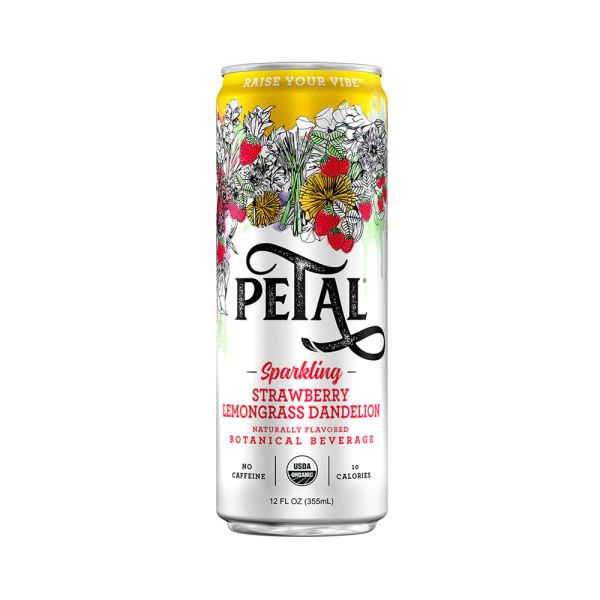 PETAL: Sparkling Strawberry Lemongrass Dandelion, 12 fo