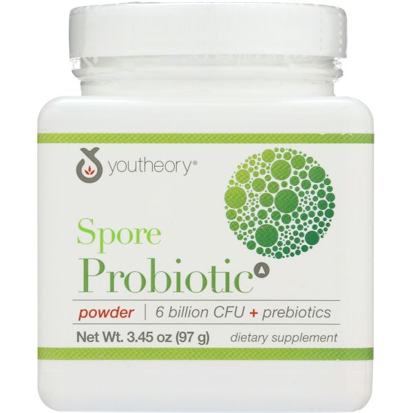 YOUTHEORY: Powder Probiotic Spore, 3.45 oz