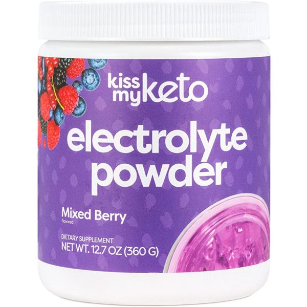 KISS MY KETO: Mixed Berry Electrolyte Powder, 12.7 oz