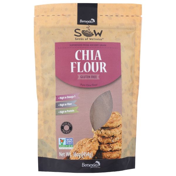 SOW: Pure Chia Flour, 16 oz