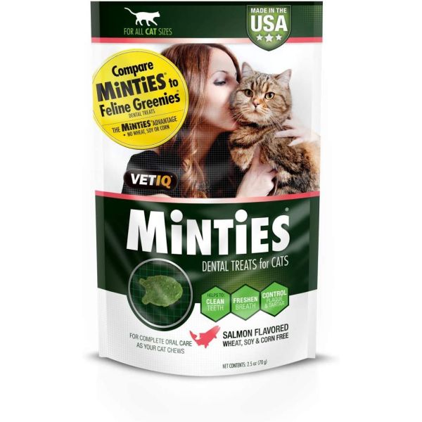 VETIQ: Salmon Minties Dental Cat Treats, 2.5 oz