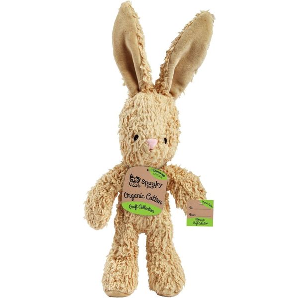 SPUNKY PUP: Organic Cotton Small Bunny Dog Toy, 1 ea