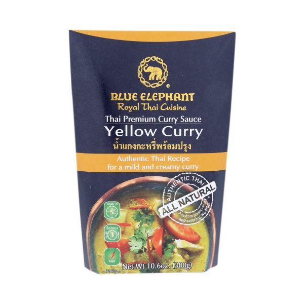 BLUE ELEPHANT ROYAL THAI CUISINE: Thai Premium Yellow Curry Sauce, 10.6 oz