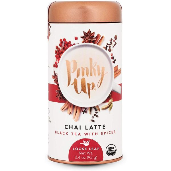 PINKY UP: Loose Leaf Chai Latte Black Tea With Spices, 3.4 oz