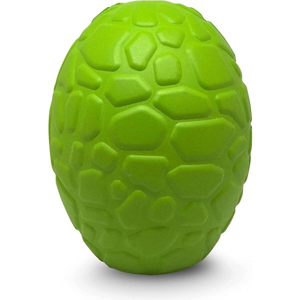 MUTTS KICK BUTT: Dinosaur Egg Durable Rubber Chew Dog Toy & Treat Dispenser, 1 ea