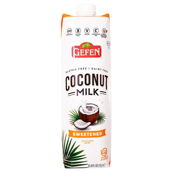 GEFEN: Sweetened Coconut Milk, 33.8 fo