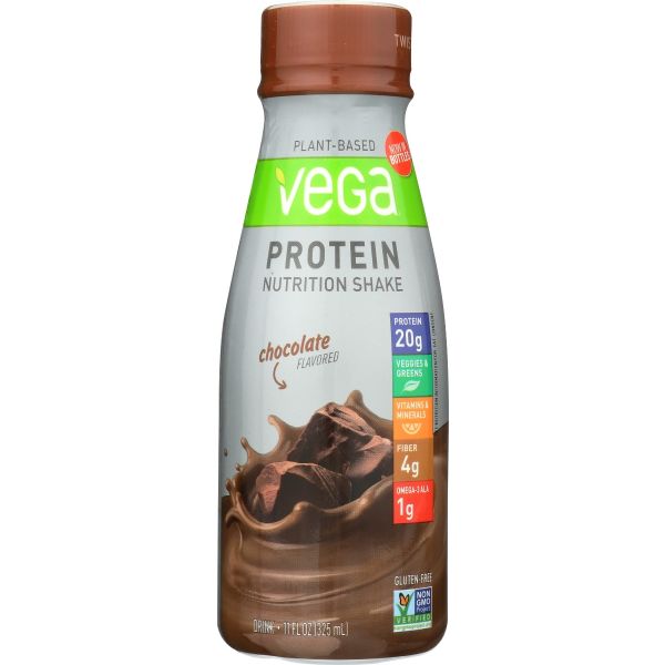 VEGA: Chocolate Protein Nutrition Shake, 11 fo