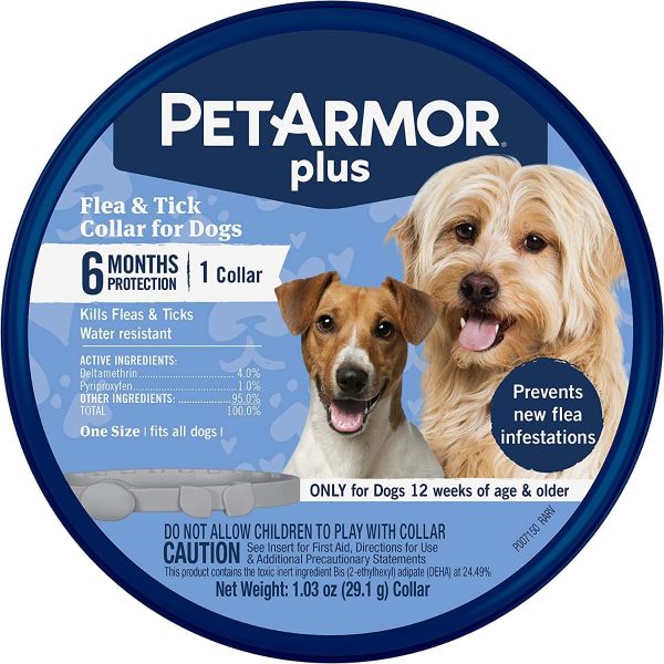 PETARMOR: Plus Flea and Tick Collar for Dogs, 1 ea