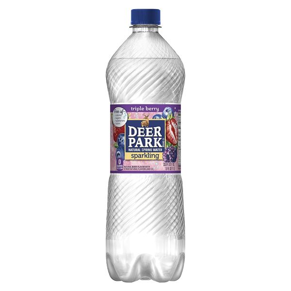 DEER PARK: Triple Berry Sparkling Water, 33.8 fo