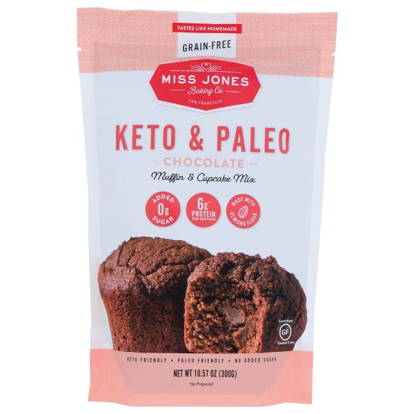 MISS JONES BAKING CO: Chocolate Muffin & Cupcake Mix, 10.57 oz
