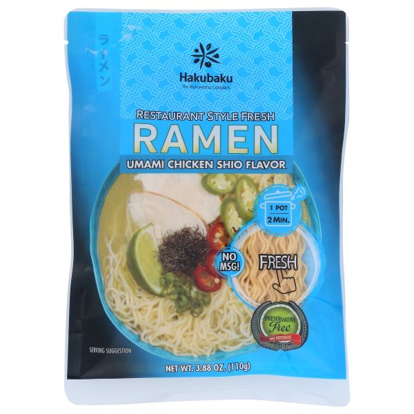 HAKUBAKU: Umami Chicken Shio Ramen, 3.88 oz