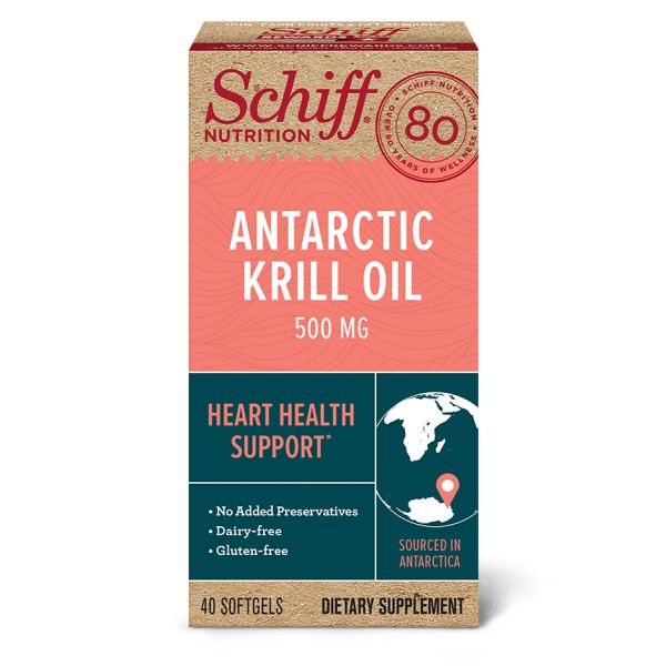 SCHIFF BIO FOODS: Antarctic Krill Oil 500Mg, 40 sg