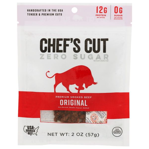 CHEFS CUT: Original Zero Sugar Premium Smoked Beef, 2 oz