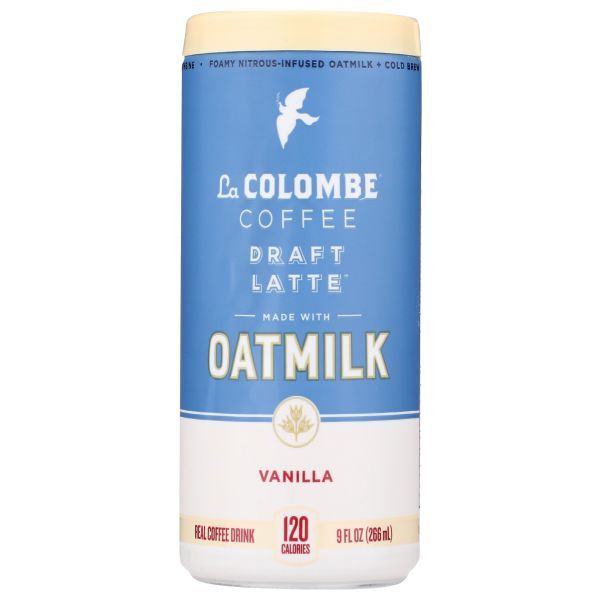 LA COLOMBE: Vanilla Oatmilk Draft Latte Coffee, 9 fo