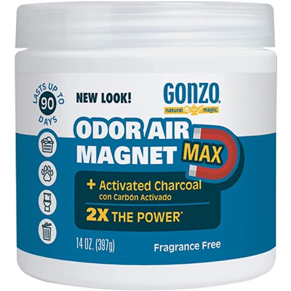 GONZO: Fragrance Free Odor Air Magnet Max With Activated Charcoal, 14 oz