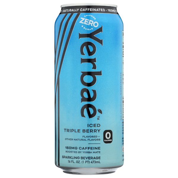 YERBAE: Iced Triple Berry Sparkling Water, 16 fo