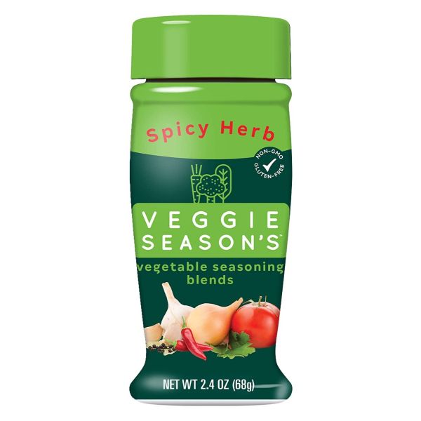 VEGGIE SEASONS: Spicy Herb Vegetable Seasoning Blends, 2.4 oz