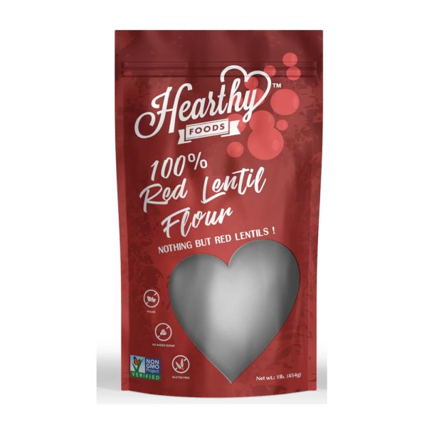 HEARTHY: 100% Red Lentil Flour, 16 oz