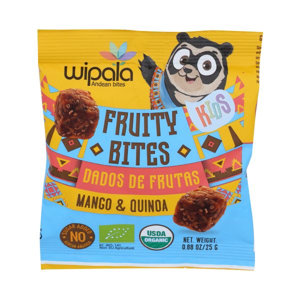 WIPALA: Kids Organic Mango And Quinoa Fruity Andean Bites, 0.88 oz
