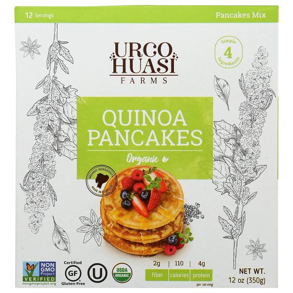 URCOHUASI FARMS: Organic Quinoa Pancakes Mix, 12 oz