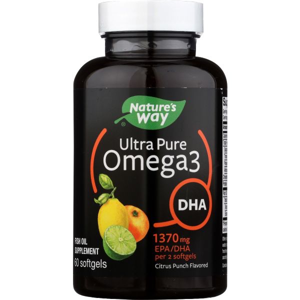 NATURES WAY: Omega Ultra 3 Dha Citrus, 60 sg