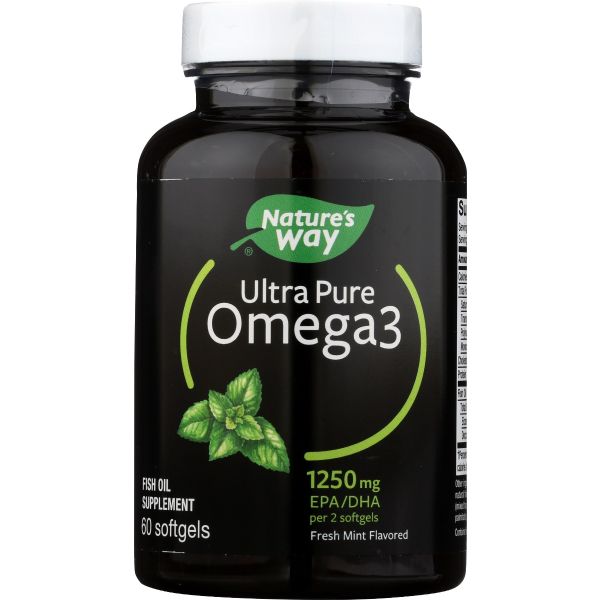 NATURES WAY: Omega 3 Ultra Mint, 60 sg