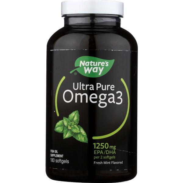 NATURES WAY: Omega 3 Ultra Mint, 180 sg
