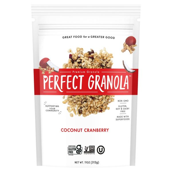 THE PERFECT GRANOLA: Coconut Cranberry Granola, 11 oz