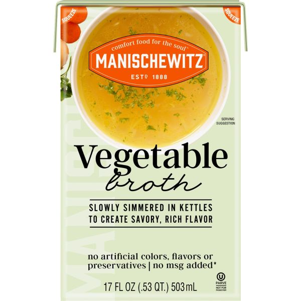 MANISCHEWITZ: Vegetable Broth, 17 fo