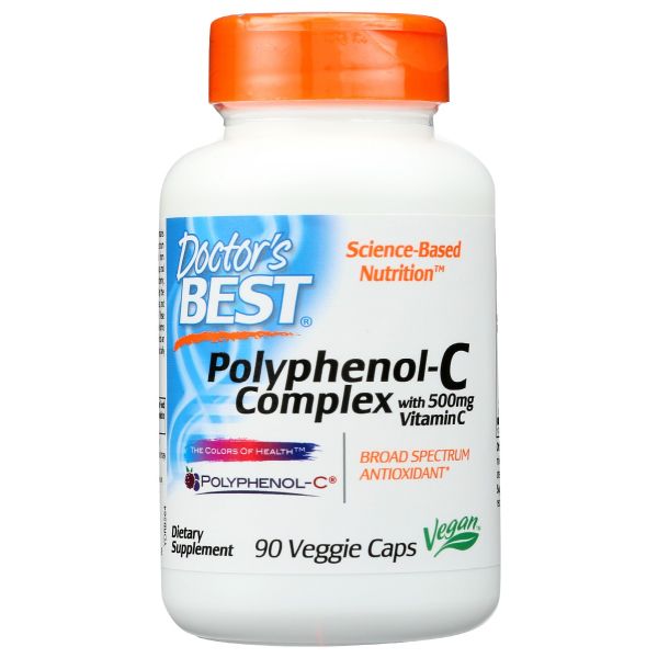 DOCTORS BEST: Polyphenol-C Complex With Vitamin C, 90 vc