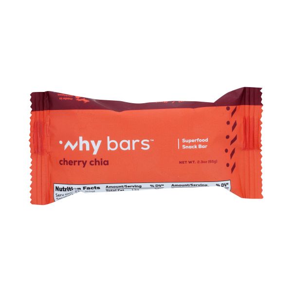 WHY BARS: Cherry Chia Snack Bar, 2.3 oz