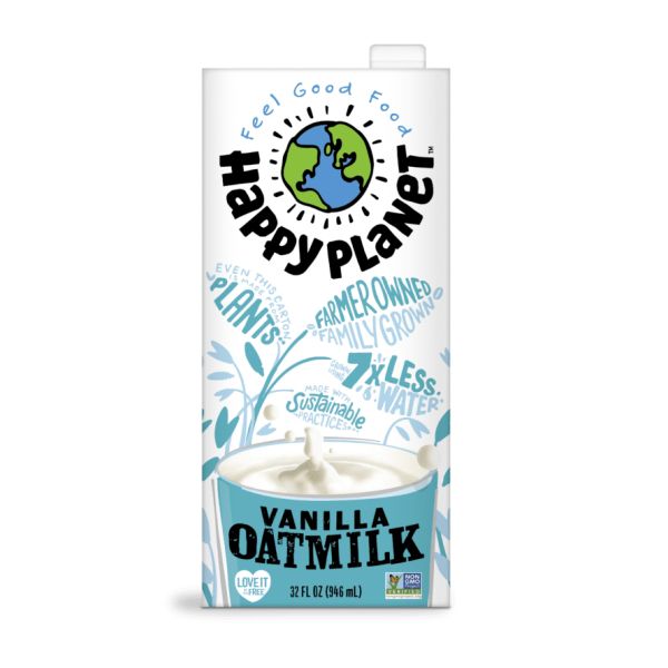 HAPPY PLANET: Vanilla Oatmilk, 32 oz