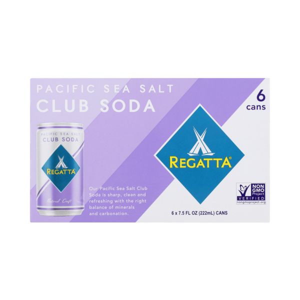 REGATTA: Pacific Sea Salt Club Soda, 6 pk