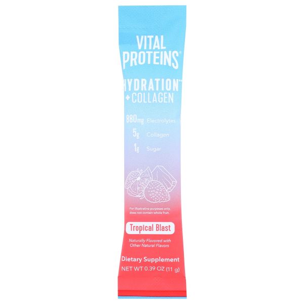 VITAL PROTEINS: Tropical Blast Hydration + Collagen Packet, 0.39 oz