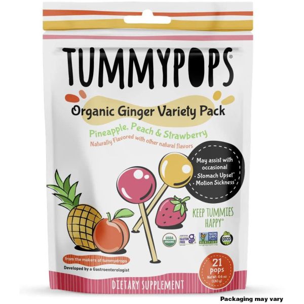TUMMYDROPS: Tummypops Ginger Variety Pack, 130 gm