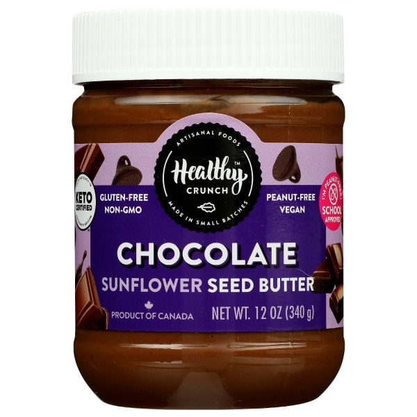 HEALTHY CRUNCH: Chocolate Sunflower Seed Butter, 12 oz