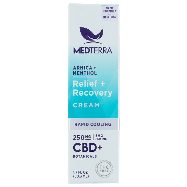 MEDTERRA: Rapid Cooling Relief Recovery CBD Cream 250 Mg, 1.7 oz