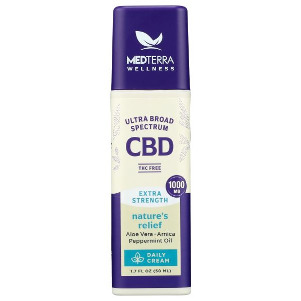 MEDTERRA: Nature’s Relief CBD Cream 1000 Mg, 1.7 oz