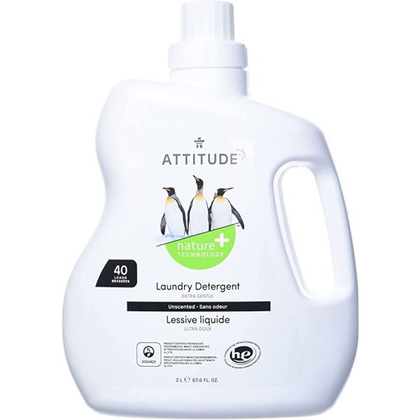 ATTITUDE: Unscented 40 Loads Laundry Detergent, 67.6 fo