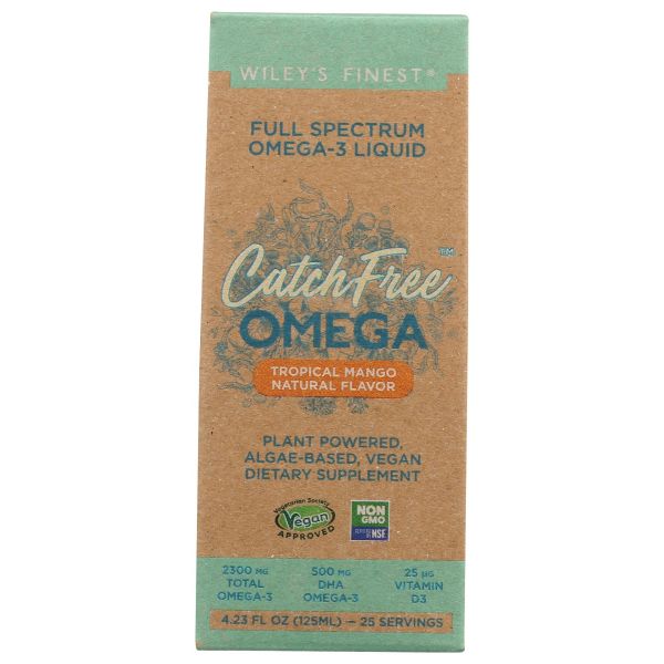 WILEYS FINEST: Liquid Full Spectrum Catch Free Omega, 4.23 oz