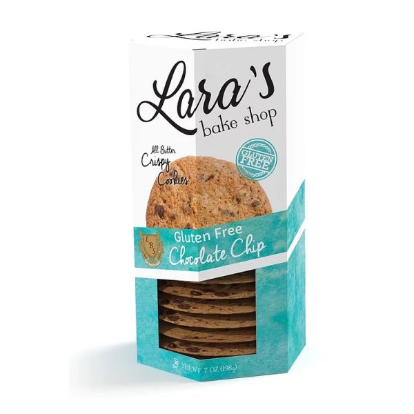 LARAS BAKE SHOP: Gluten Free Chocolate Chip Cookie, 7 oz