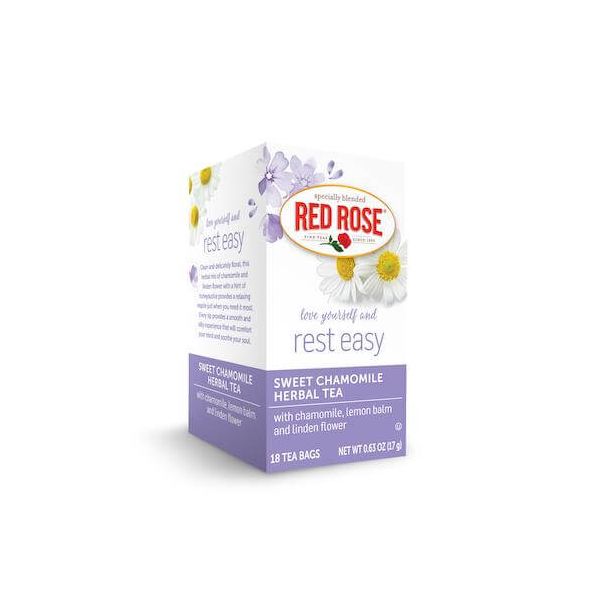 RED ROSE: Sweet Chamomile Herbal Tea, 18 bg