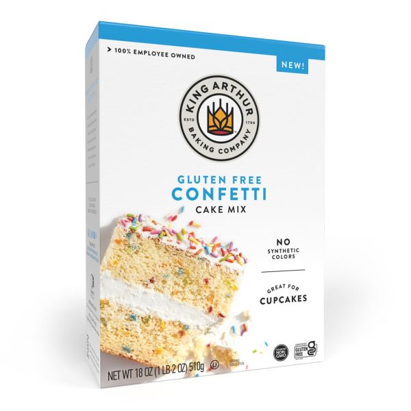 KING ARTHUR: Gluten Free Confetti Cake Mix, 18 oz