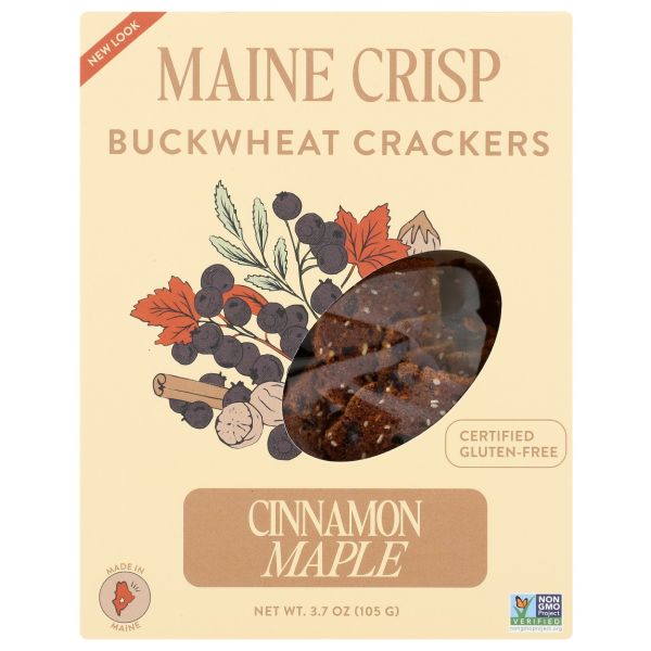 MAINE CRISP: Crisps Cinnamon Maple, 3.7 oz